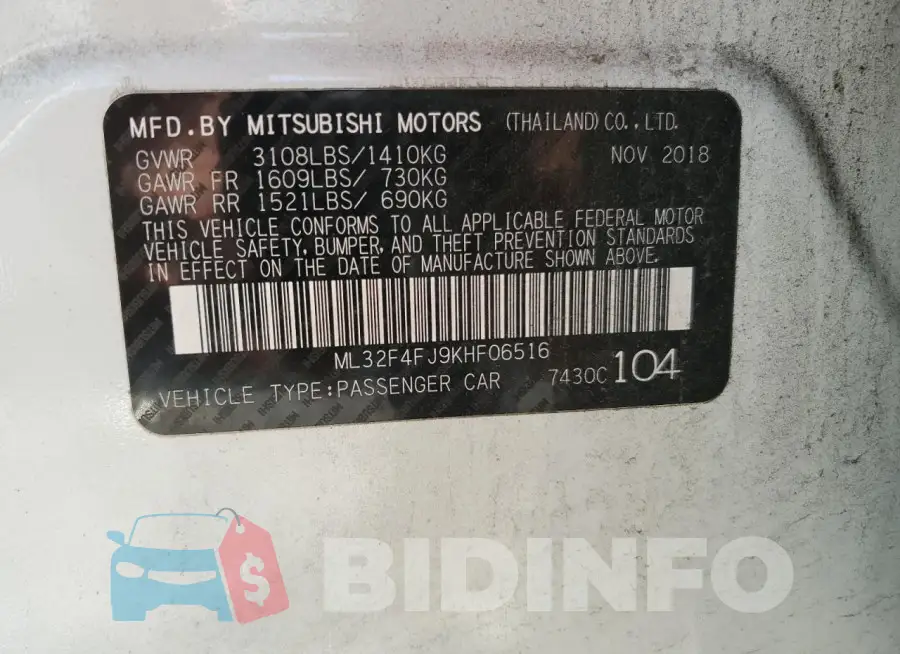 ML32F4FJ9KHF06516 Photo# 12