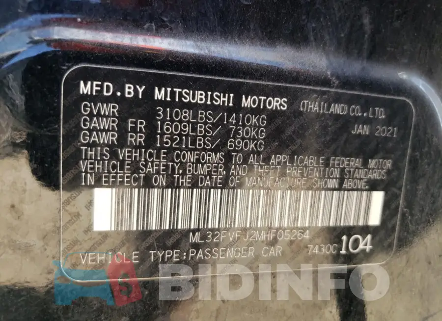 ML32FVFJ2MHF05264 Photo# 12