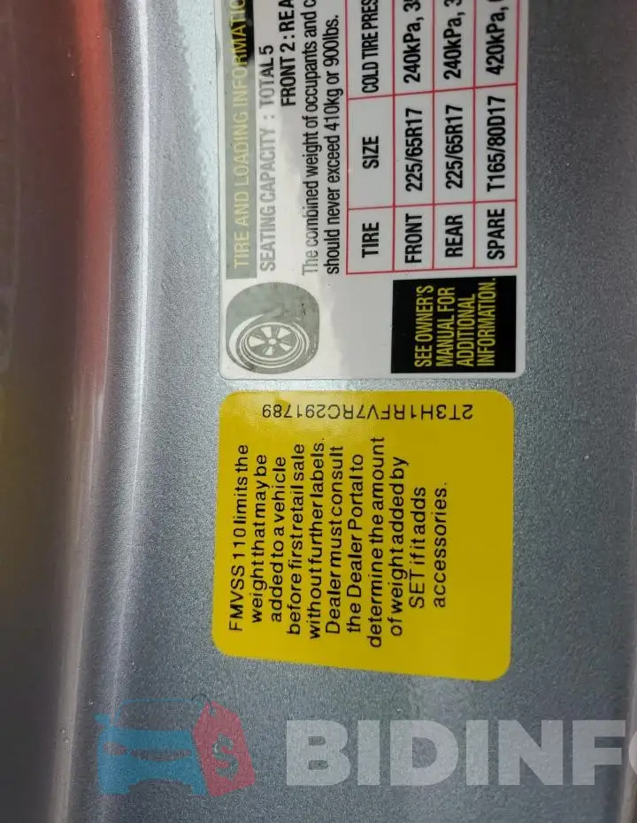 2T3H1RFV7RC291789 Photo# 13