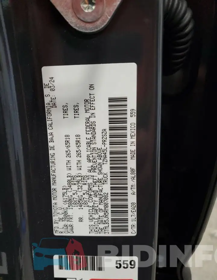 3TMLB5JN5RM007082 Photo# 12