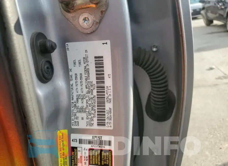 5TFHW5F15FX428158 Photo# 12