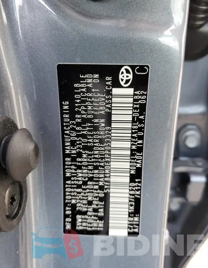 5YFB4MDEXPP053329 Photo# 12