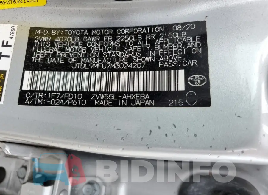 JTDL9MFU7M3024207 Photo# 14