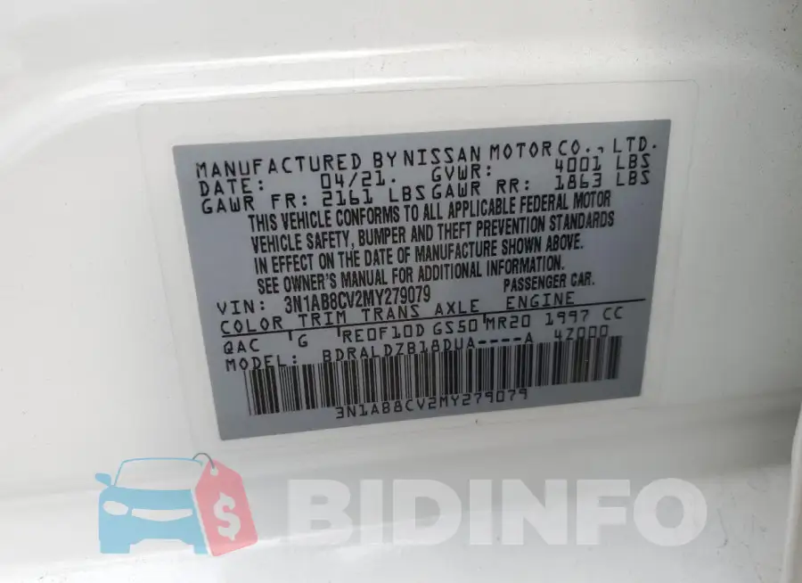 3N1AB8CV2MY279079 Photo# 12