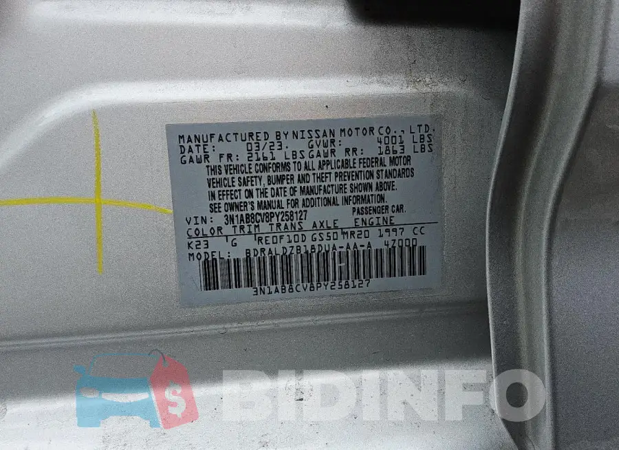 3N1AB8CV8PY258127 Photo# 12