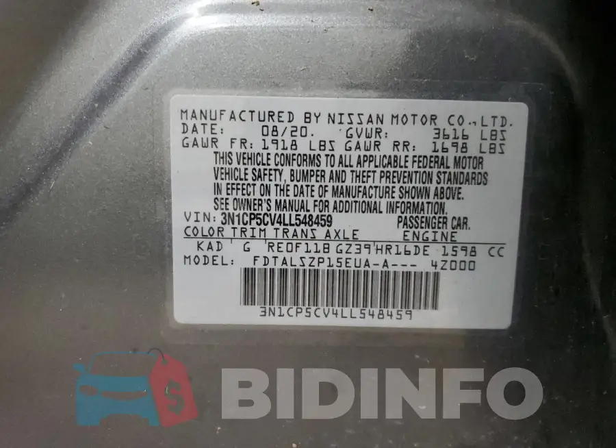 3N1CP5CV4LL548459 Photo# 14
