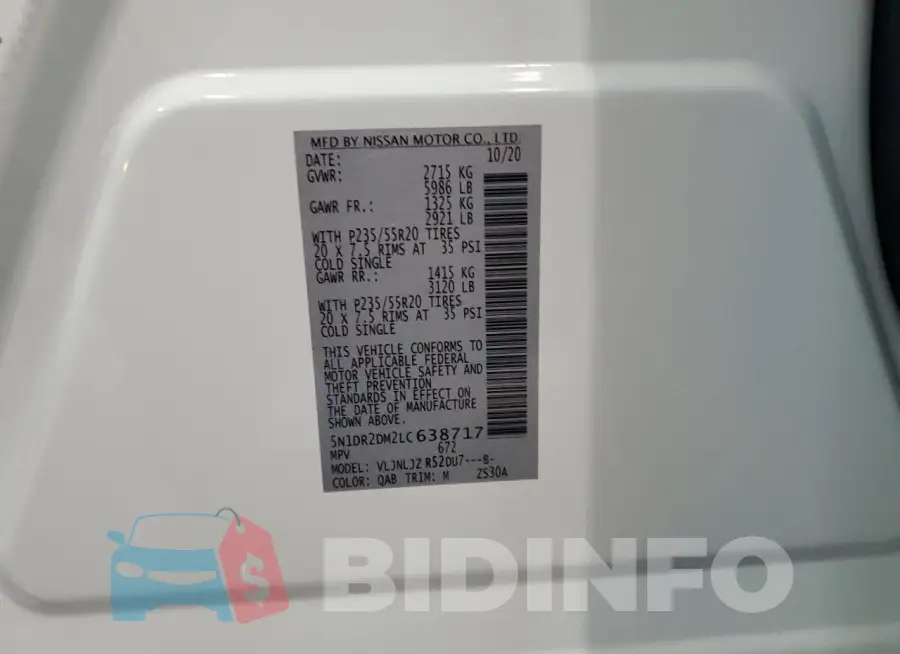 5N1DR2DM2LC638717 Photo# 13