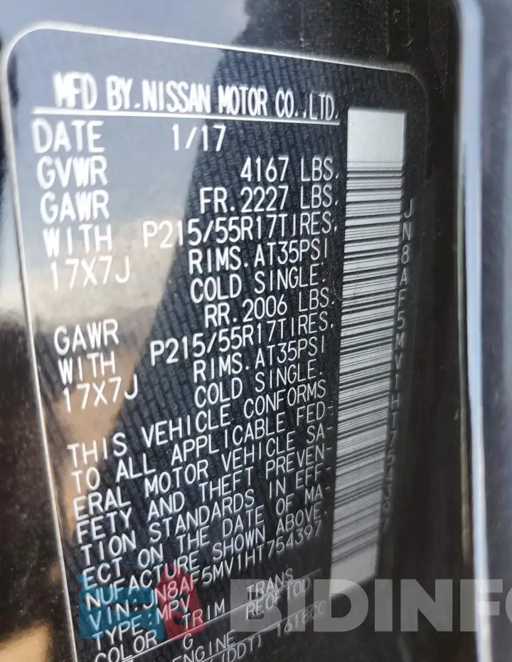 JN8AF5MV1HT754397 Photo# 12