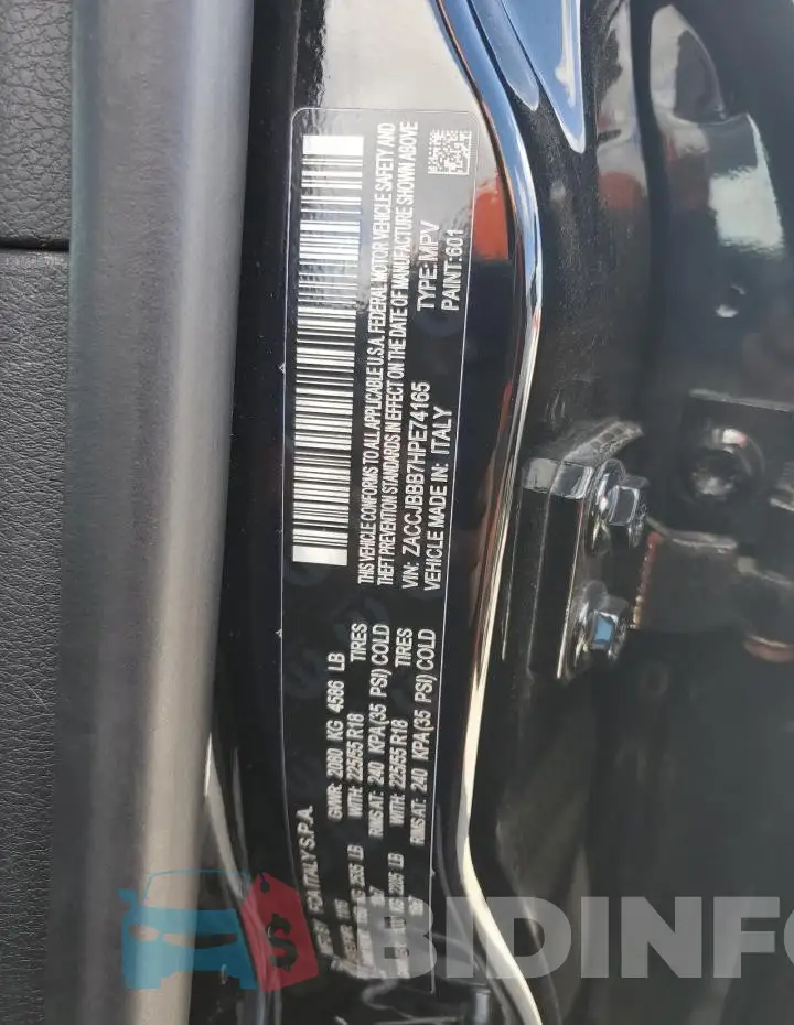 ZACCJBBB7HPE74165 Photo# 13