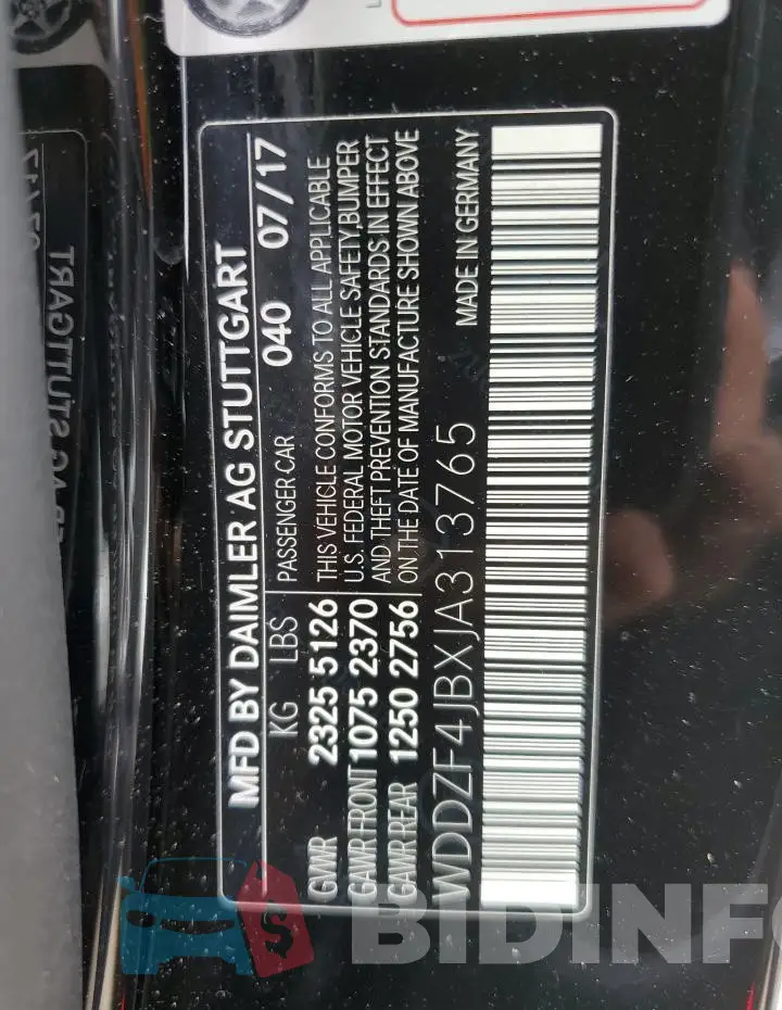 WDDZF4JBXJA313765 Photo# 13