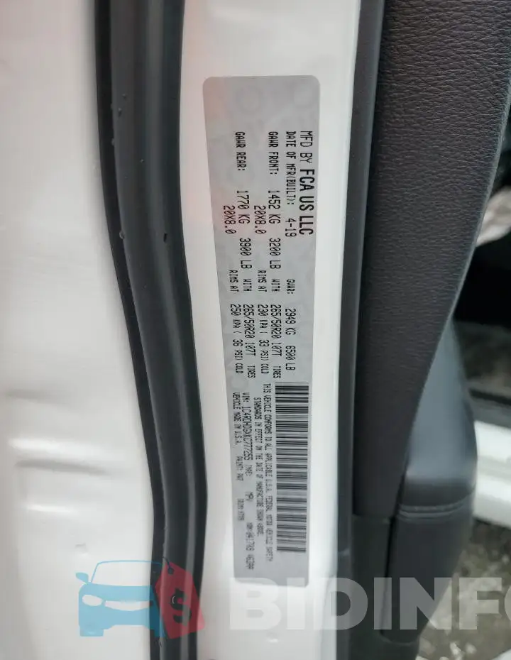 1C4RDHDGXKC777255 Photo# 13