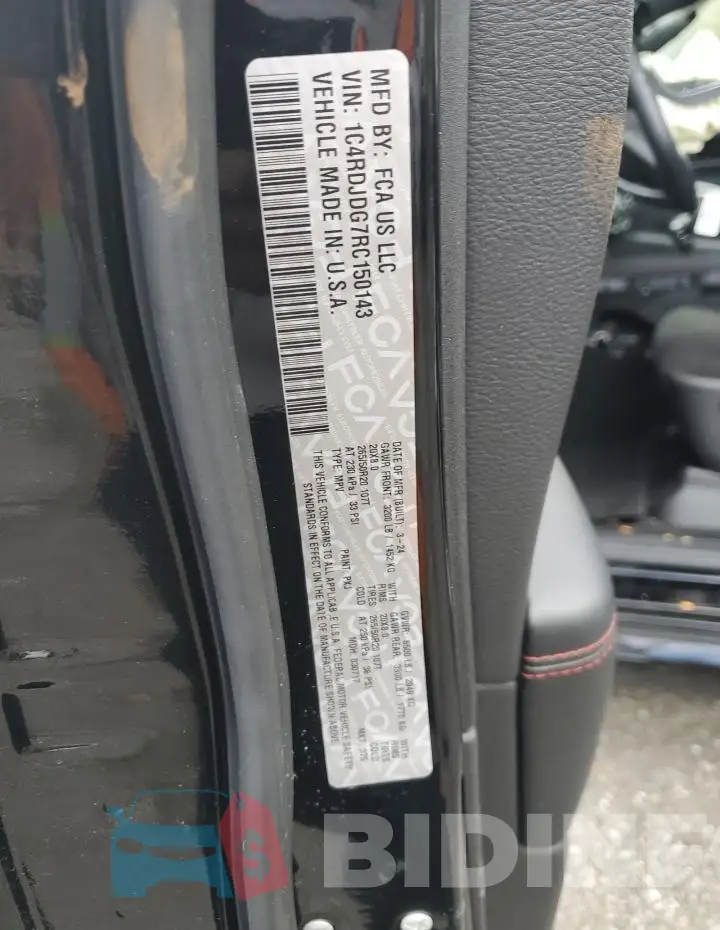 1C4RDJDG7RC150143 Photo# 14