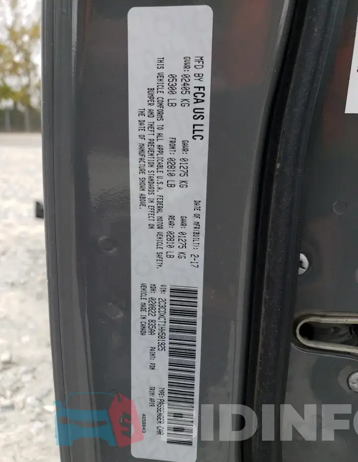 2C3CDXCT1HH581925 Photo# 12