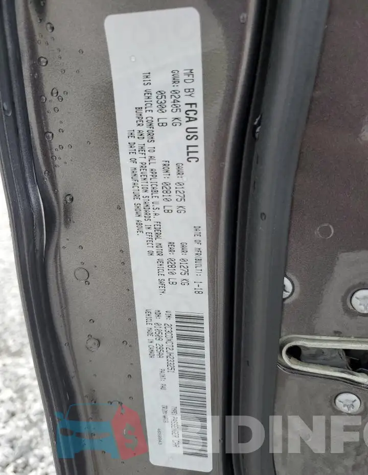 2C3CDXCT2JH233251 Photo# 12