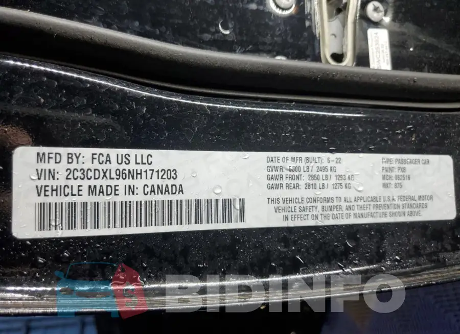2C3CDXL96NH171203 Photo# 12