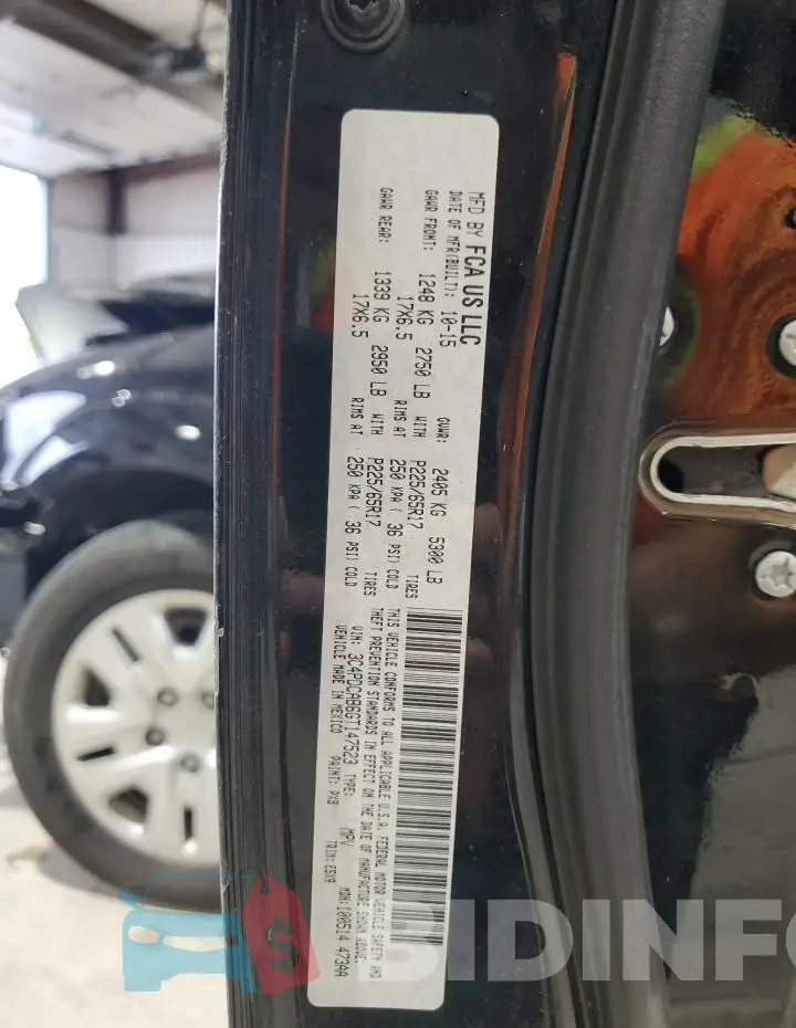 3C4PDCAB6GT147523 Photo# 13