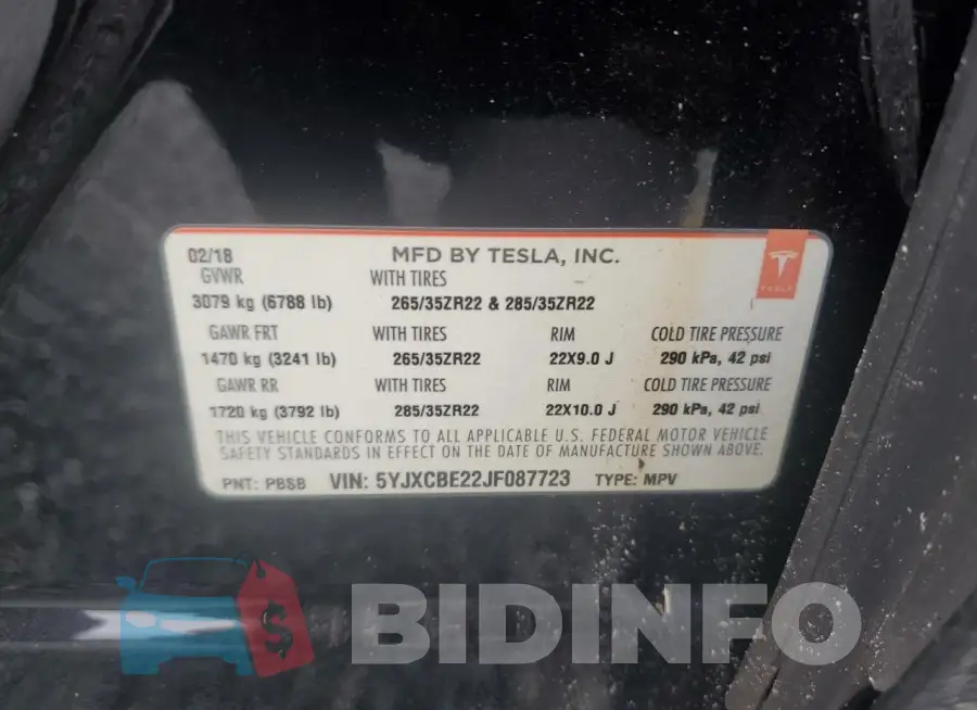 5YJXCBE22JF087723 Photo# 13