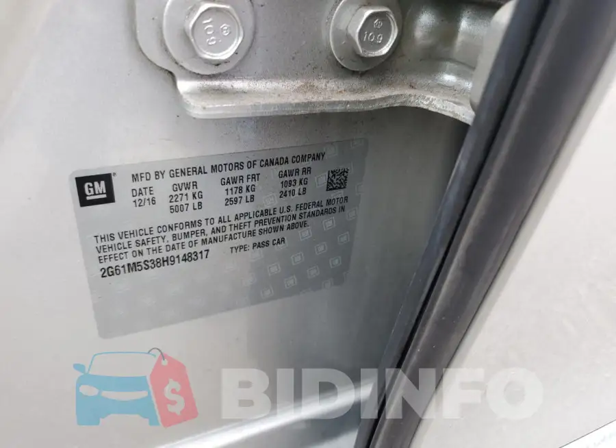 2G61M5S38H9148317 Photo# 13