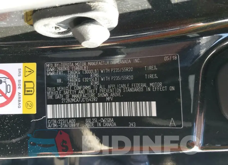 2T2BZMCA7JC154282 Photo# 13