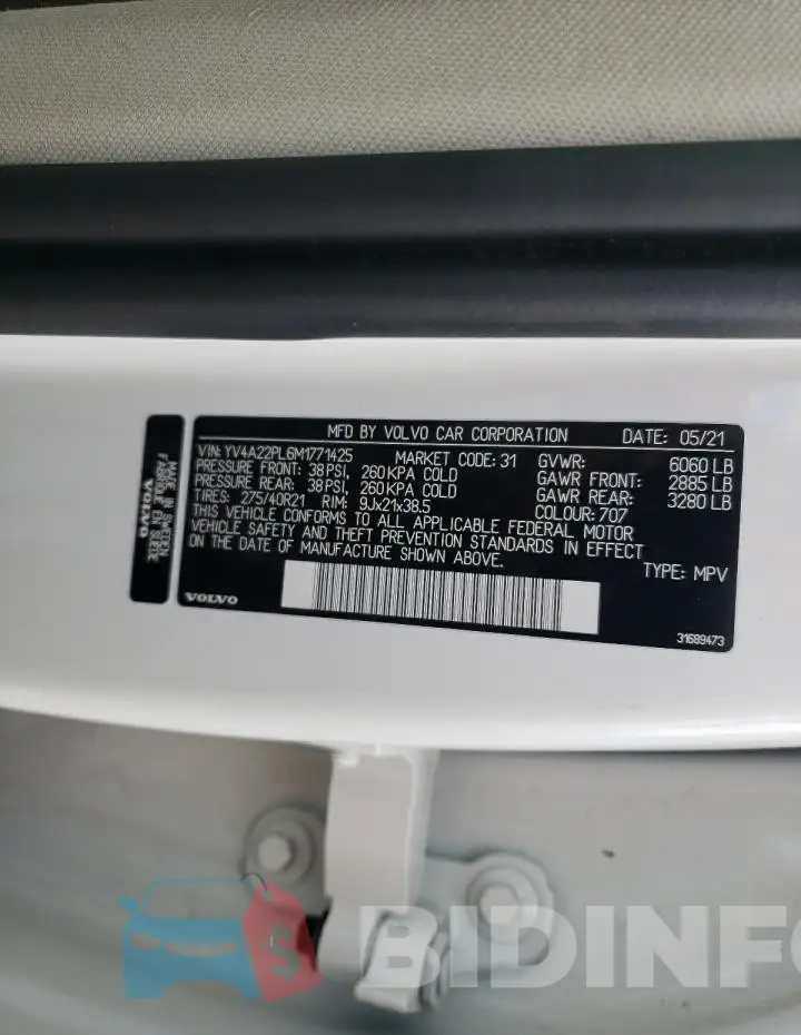 YV4A22PL6M1771425 Photo# 14