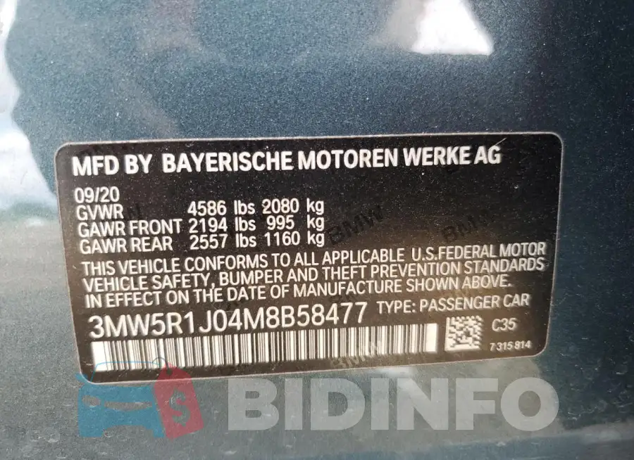 3MW5R1J04M8B58477 Photo# 12