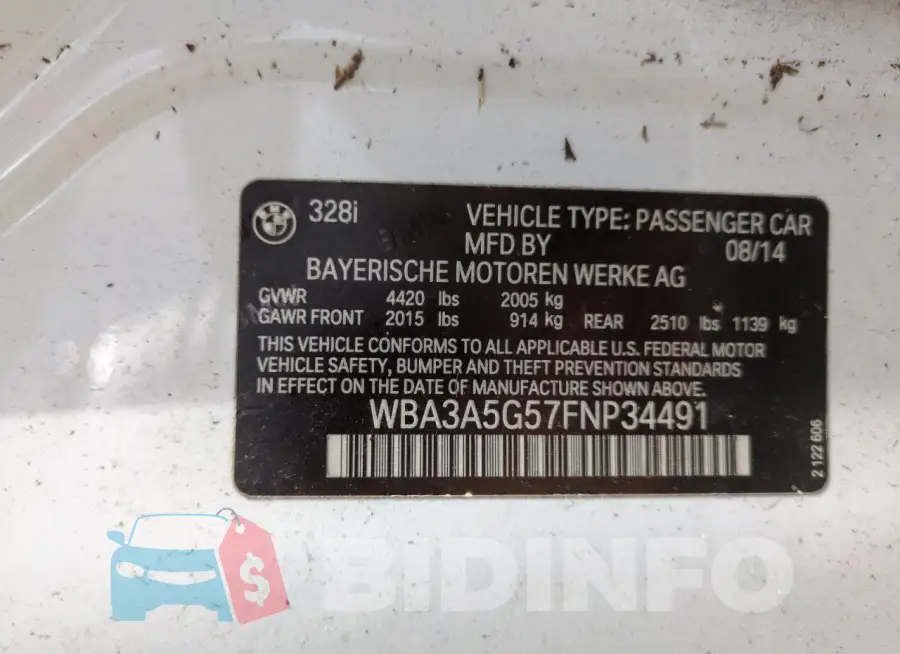 WBA3A5G57FNP34491 Photo# 12