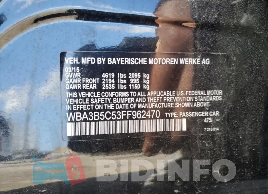 WBA3B5C53FF962470 Photo# 12