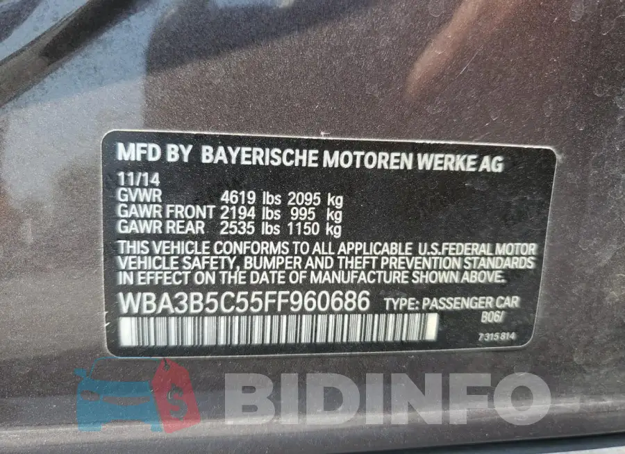 WBA3B5C55FF960686 Photo# 12
