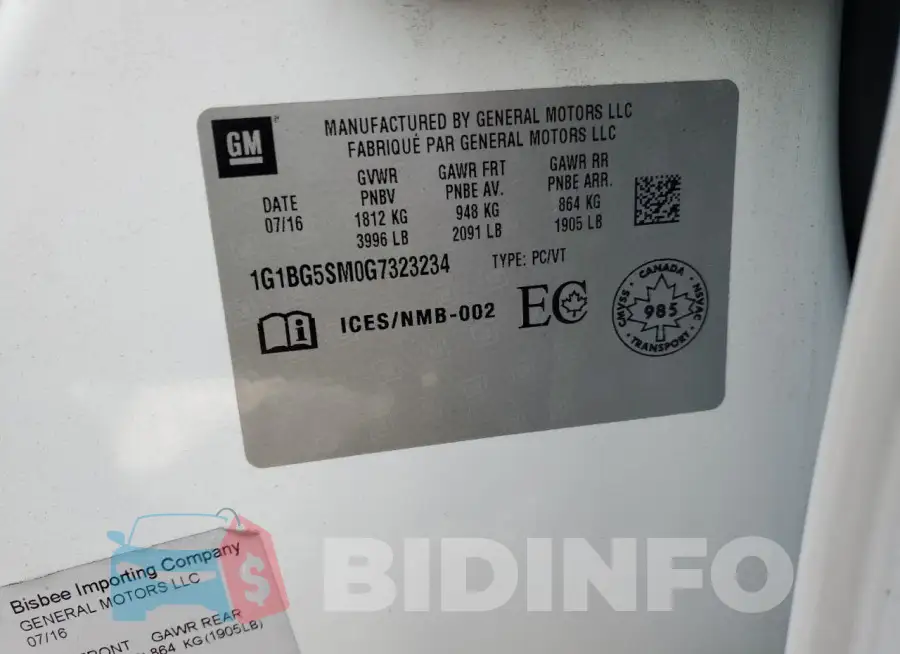 1G1BG5SM0G7323234 Photo# 12