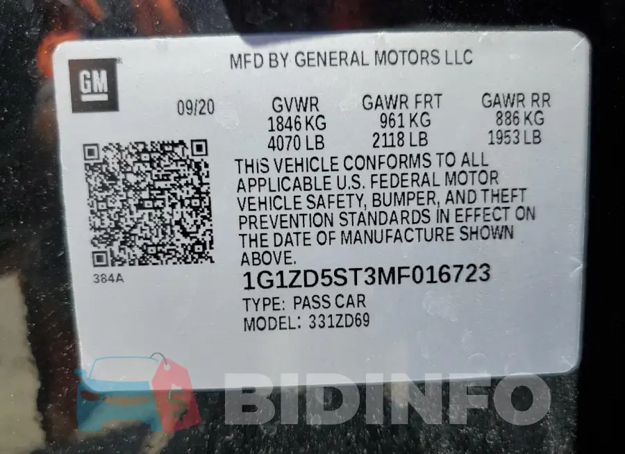1G1ZD5ST3MF016723 Photo# 12