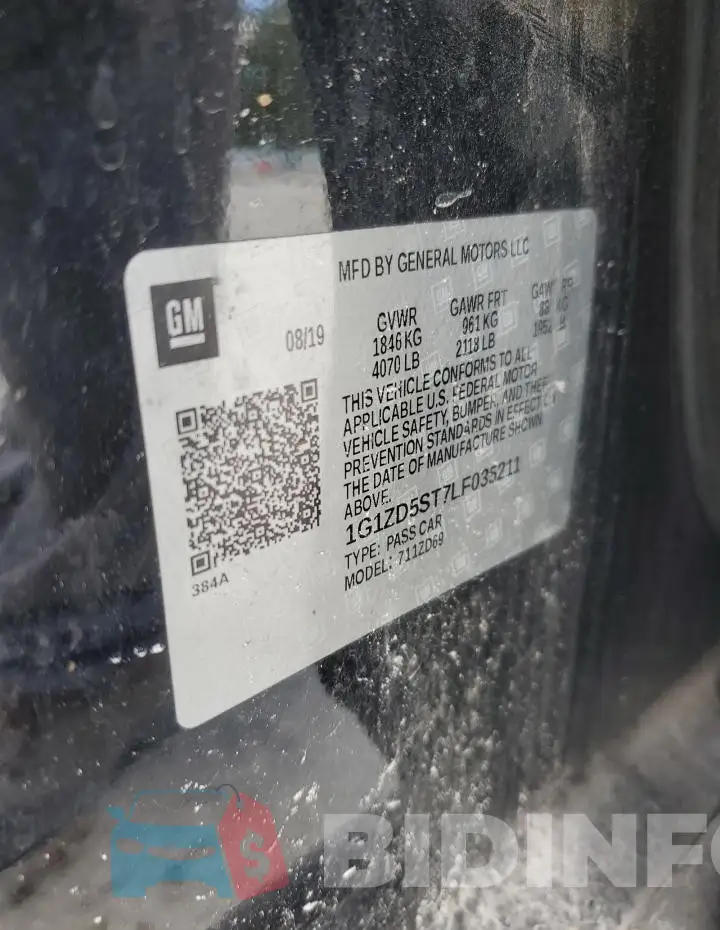 1G1ZD5ST7LF035211 Photo# 12