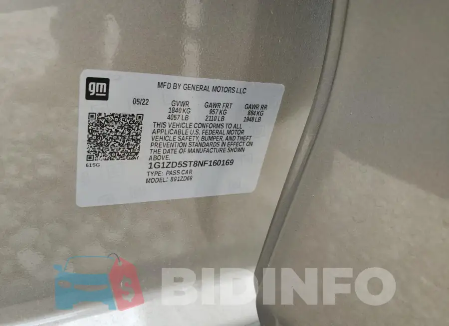 1G1ZD5ST8NF160169 Photo# 12