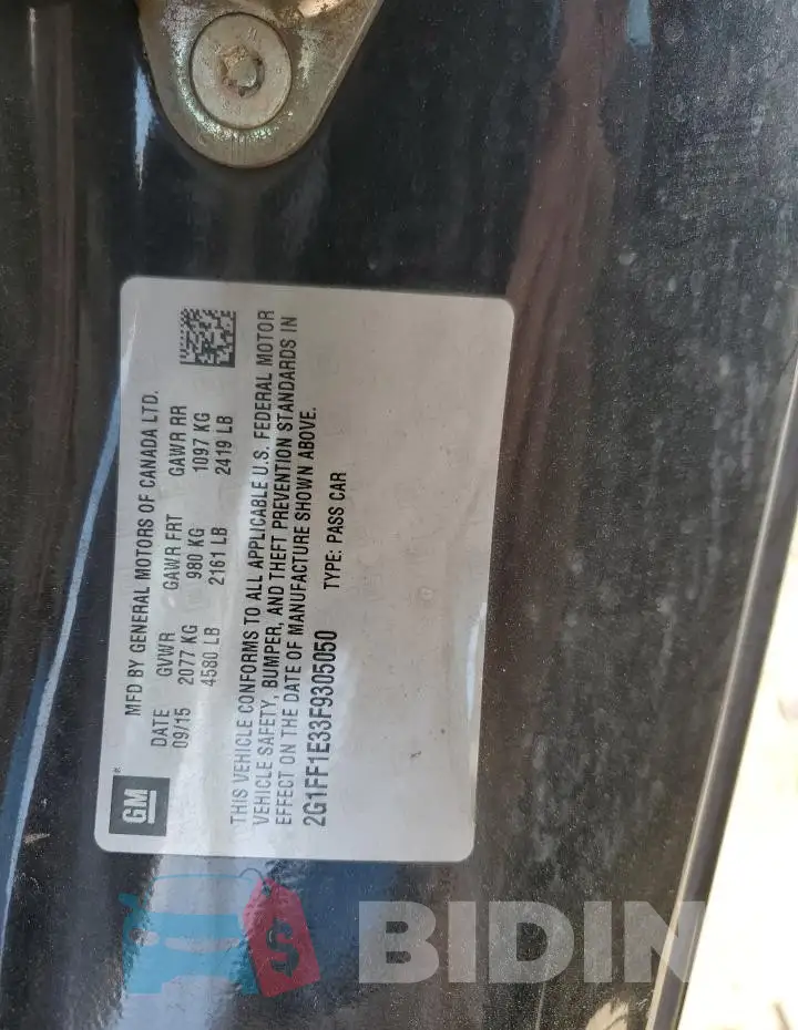 2G1FF1E33F9305050 Photo# 12
