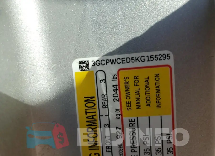 3GCPWCED5KG155295 Photo# 12