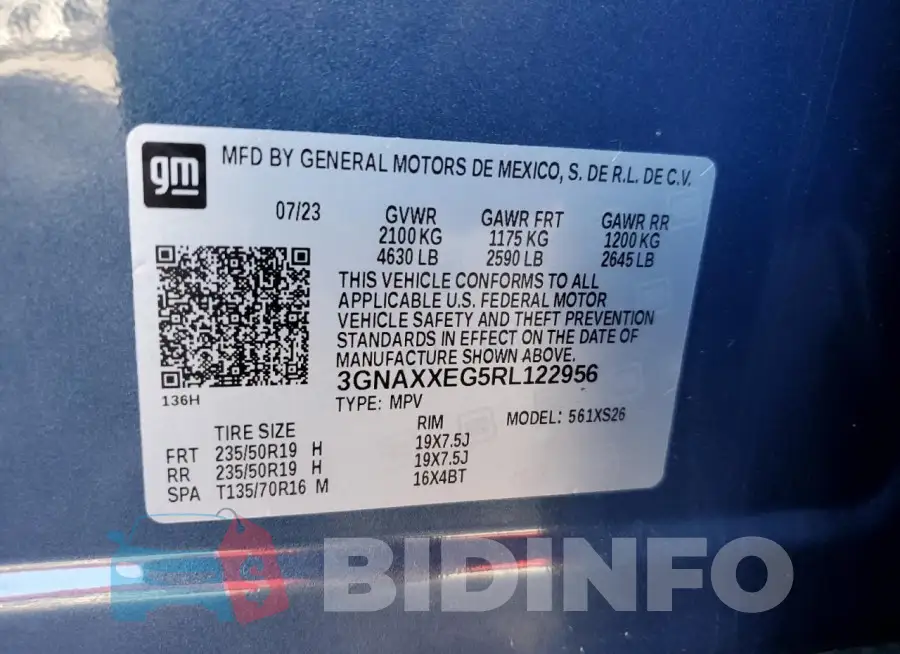 3GNAXXEG5RL122956 Photo# 13