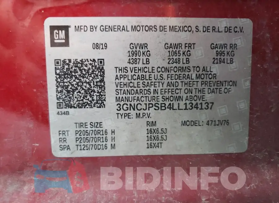 3GNCJPSB4LL134137 Photo# 14