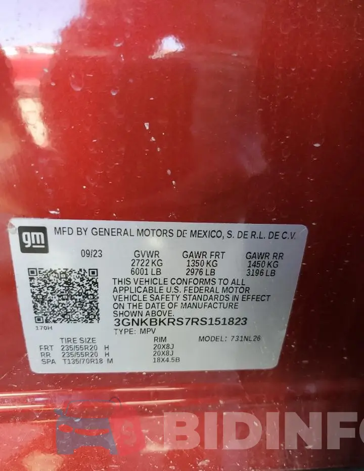 3GNKBKRS7RS151823 Photo# 13
