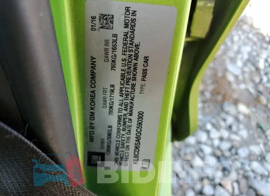KL8CD6SA6GC590300 Photo# 12