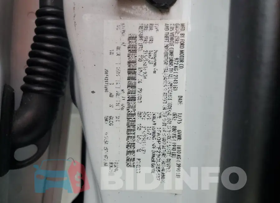 1FADP3F23GL255487 Photo# 12