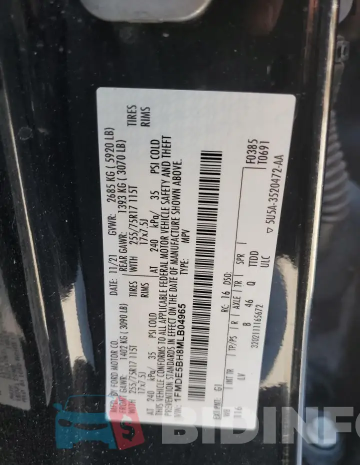 1FMDE5BH8MLB04965 Photo# 13