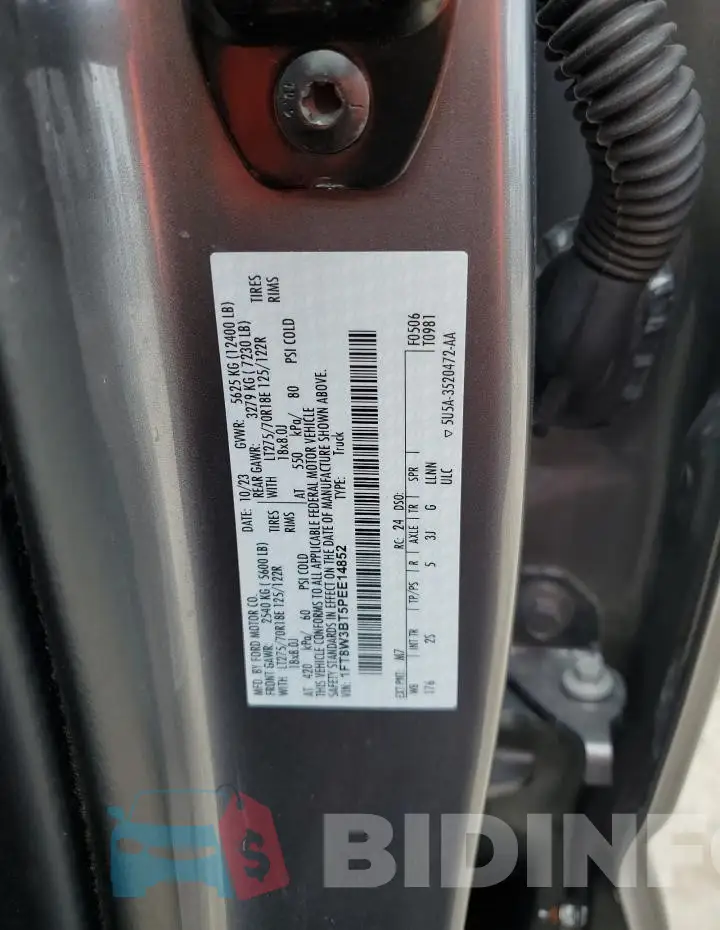 1FT8W3BT5PEE14852 Photo# 13