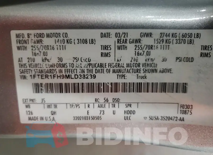 1FTER1FH9MLD38239 Photo# 12