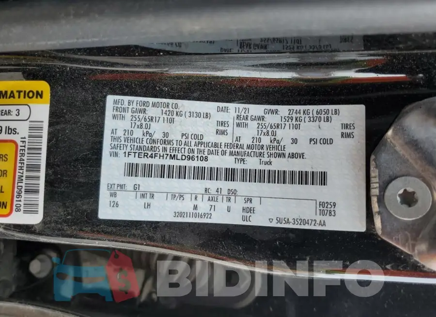 1FTER4FH7MLD96108 Photo# 12