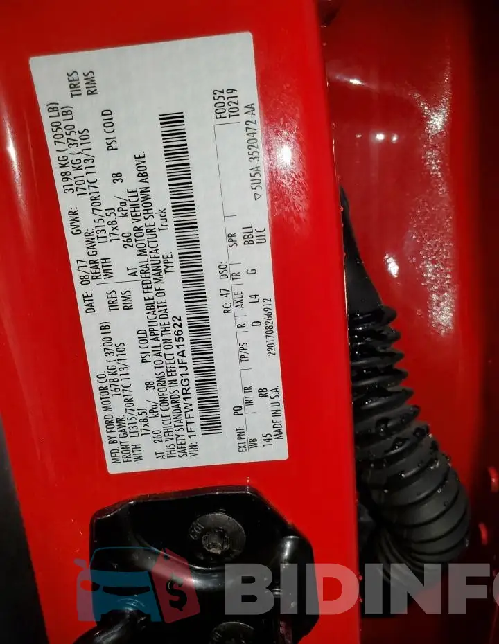 1FTFW1RG1JFA15622 Photo# 12