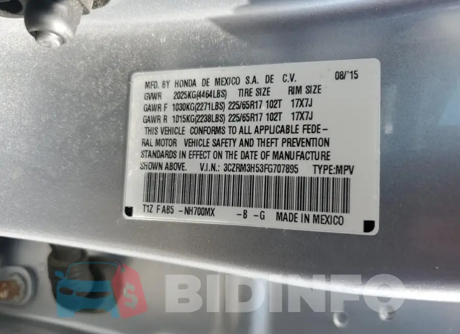3CZRM3H53FG707895 Photo# 13