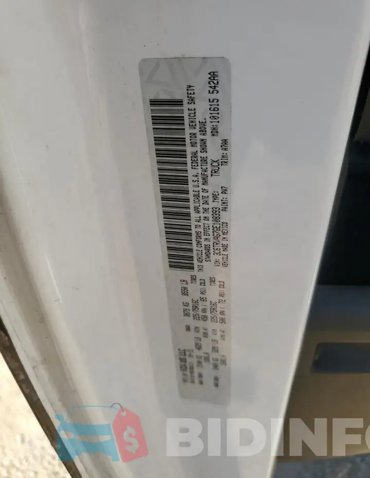 3C6TRVAG7GE108393 Photo# 13