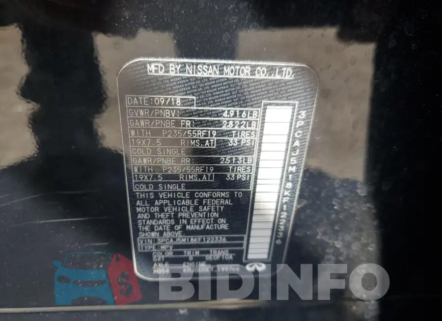 3PCAJ5M18KF122336 Photo# 14