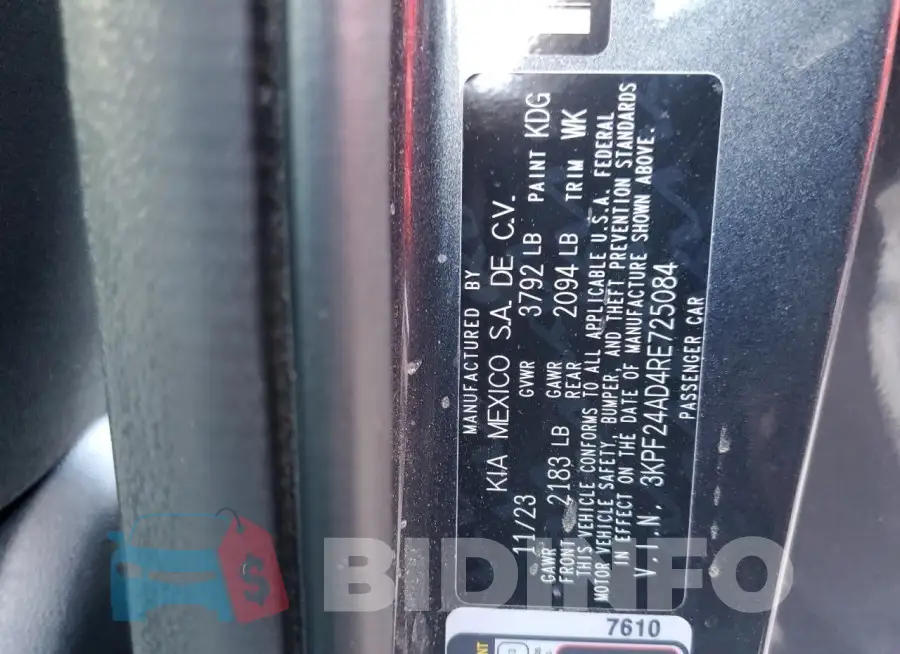 3KPF24AD4RE725084 Photo# 12