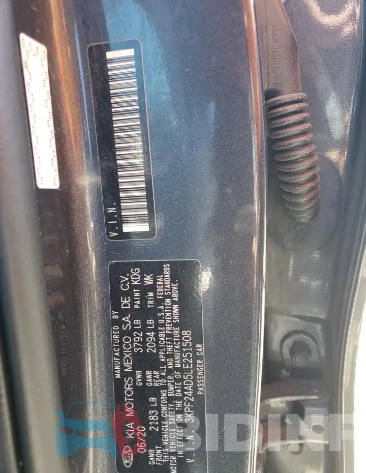 3KPF24AD5LE251508 Photo# 12