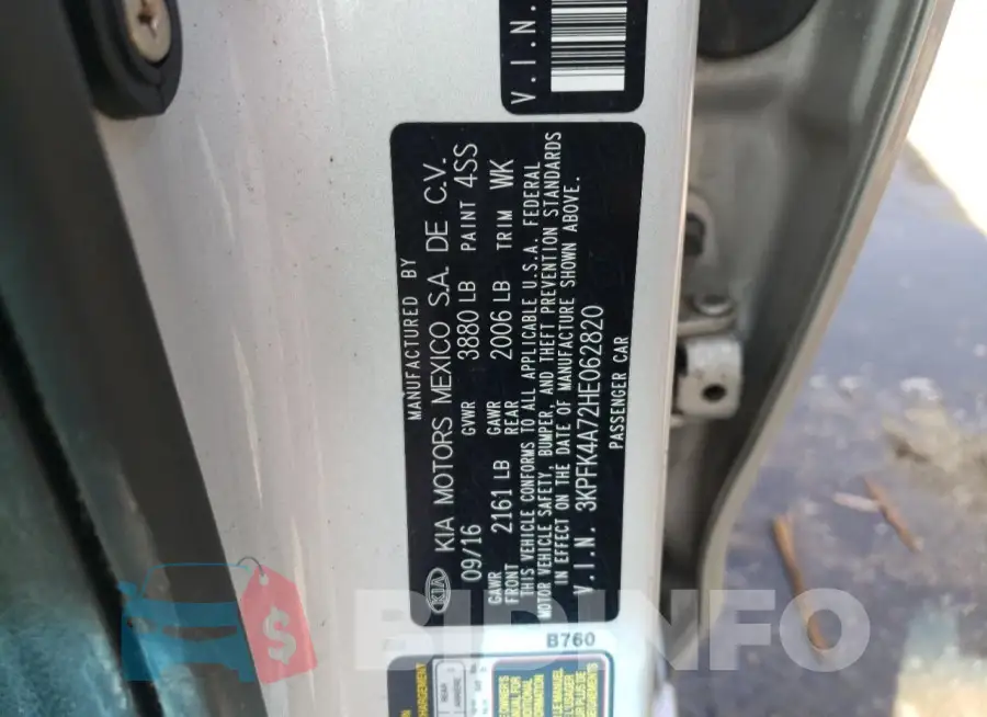 3KPFK4A72HE062820 Photo# 12